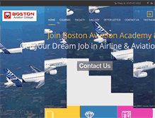 Tablet Screenshot of bostonaviationacademy.com